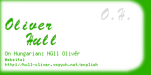 oliver hull business card